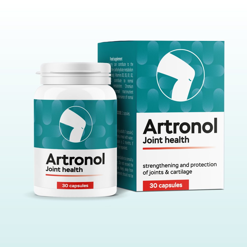 Artronol, μπουκάλι και κουτί με 30 κάψουλες για τις αρθρώσεις